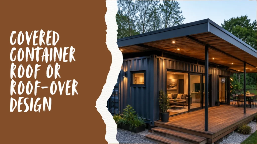 Covered Container Roof or Roof-Over Design