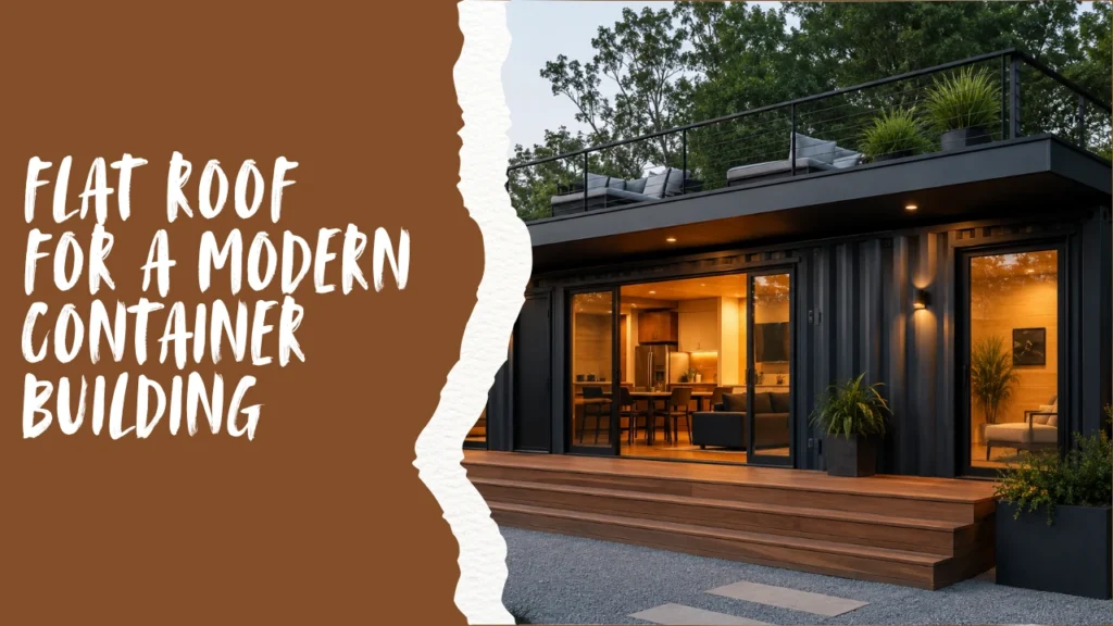 Flat Roof for a Modern Container Building