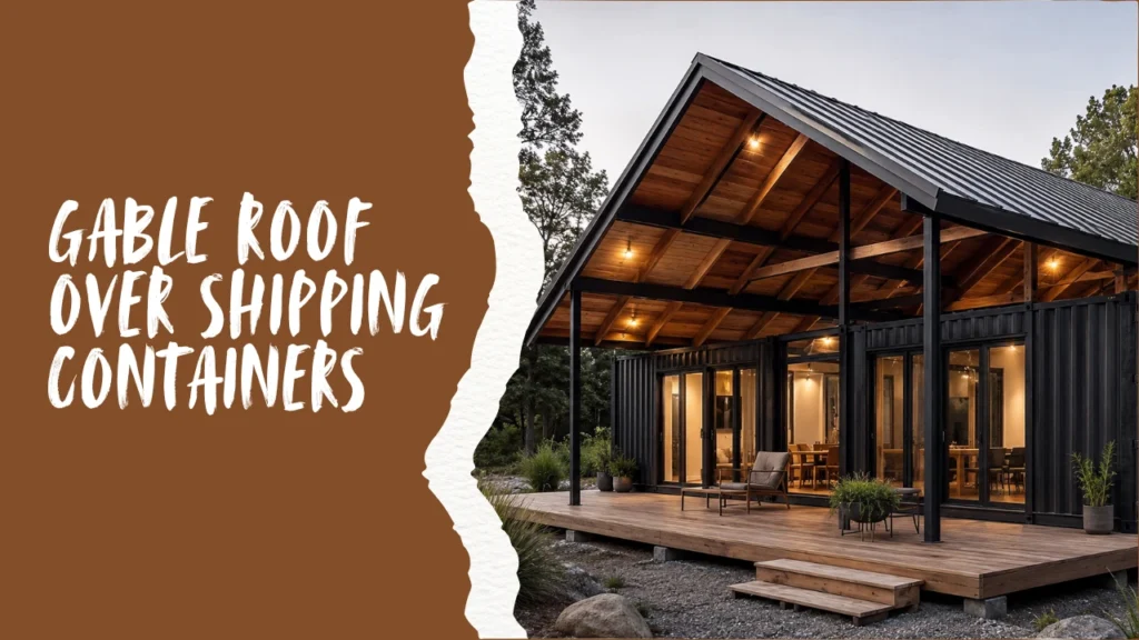 Gable Roof Over Shipping Containers