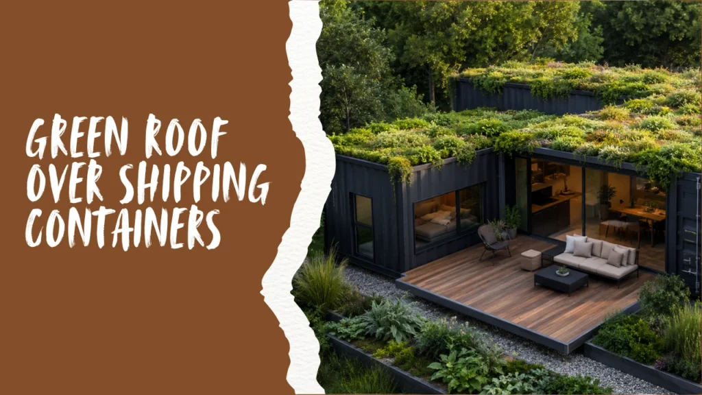 Green Roof Over Shipping Containers